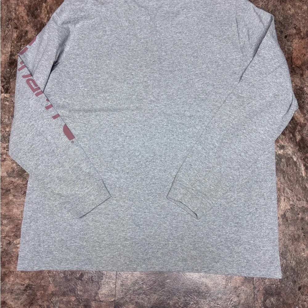 Carhartt Heather Gray Men's Short Sleeve Tee - Picture 2 of 4